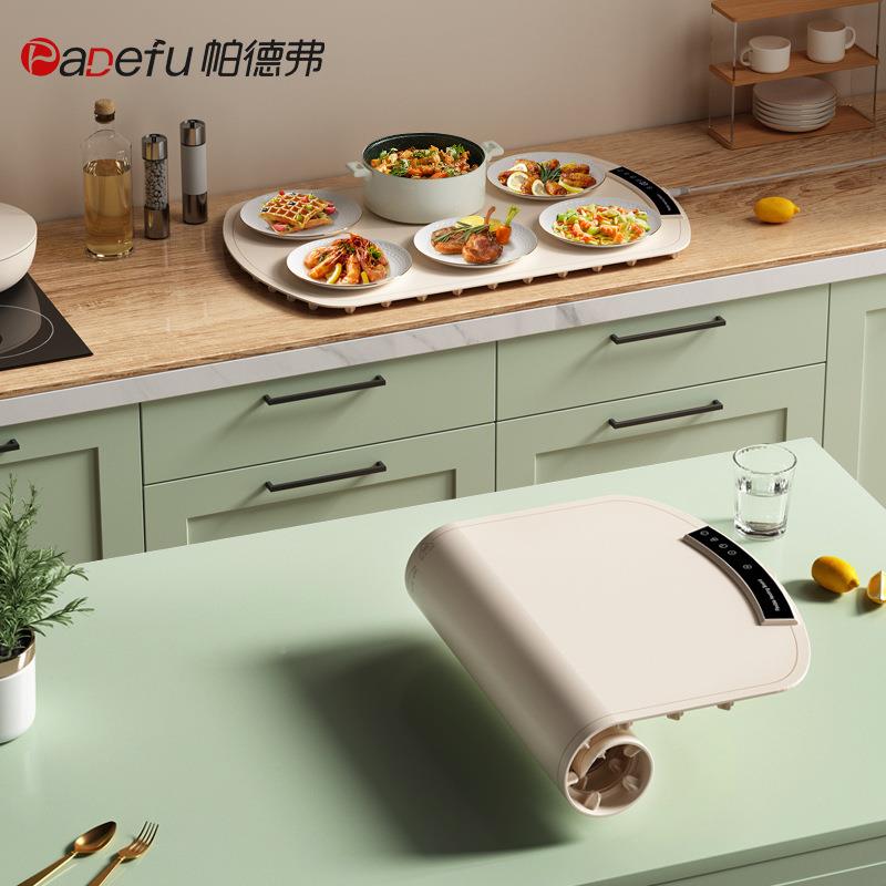 帕德弗硅胶65*40【4暖饭菜板热菜神器家用餐桌垫加热折盘多叠功能
