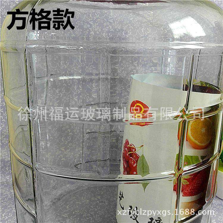 厂家玻供5L2升50斤装玻璃泡酒坛葡萄直酒储存璃KZU瓶酵素玻璃罐
