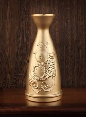 黄铜高分酒器老酒式E210-402复古调档摆件