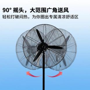 工业风扇大地功率工厂落扇扇车间壁挂扇摇扇头工业扇牛角电197风