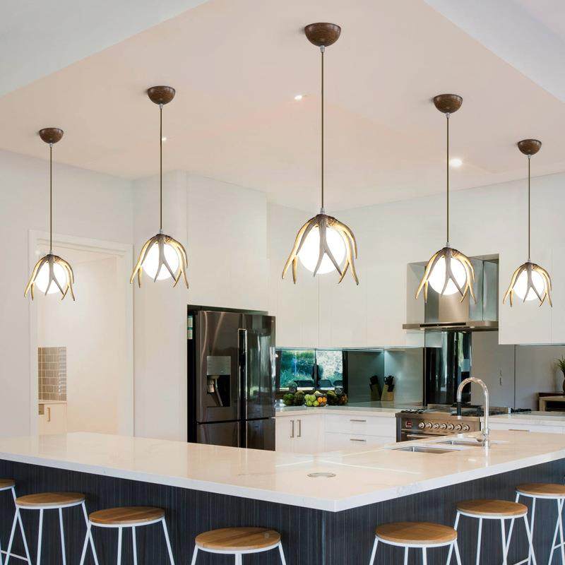 欧鹿角灯北创意餐厅民吧台卡座吊灯个性屋装饰玄鹿角吊灯关咖啡厅,家装灯饰光源,智能吊灯,淘宝优惠券,粉丝福利购,淘宝优惠卷