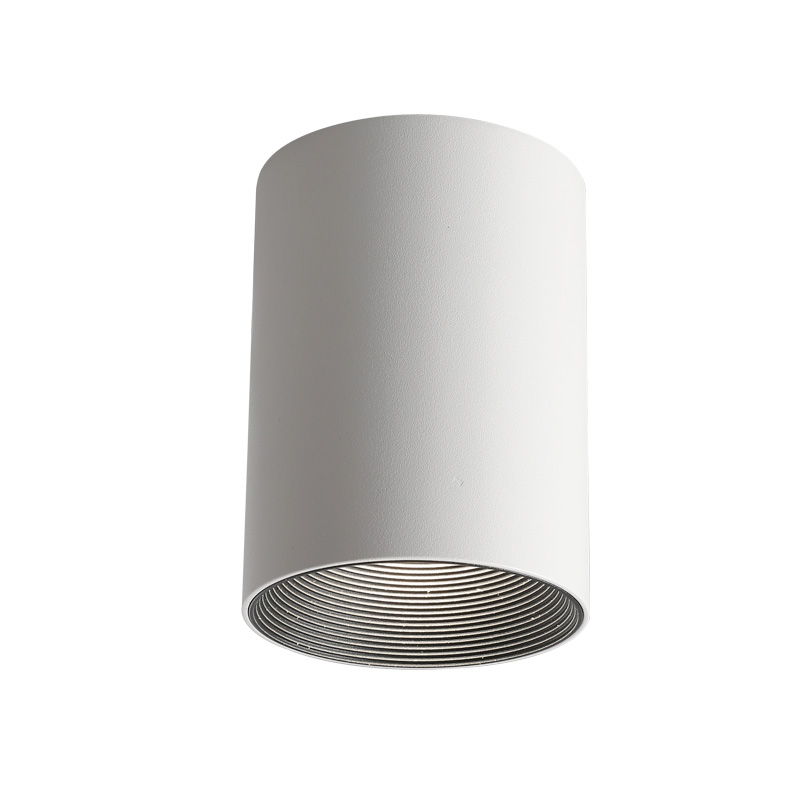 明装筒灯led防眩射灯cob圆形免开孔天花灯客厅卧室过道吸顶射灯