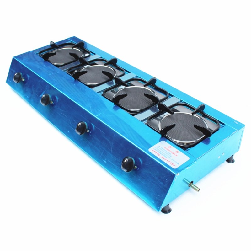 钢面四头红外线商用煲仔炉燃气灶节能眼煲仔炉多眼多头炉具