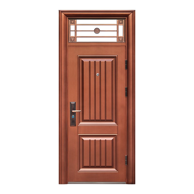 防盗门家用入户门带气窗通风钢质农村室外大门内进户门工程单开门