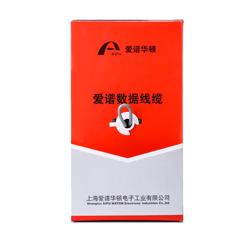 爱谱华顿六类低烟无卤4对UTP数据电缆 AP-6-01WD 灰色 305米/箱