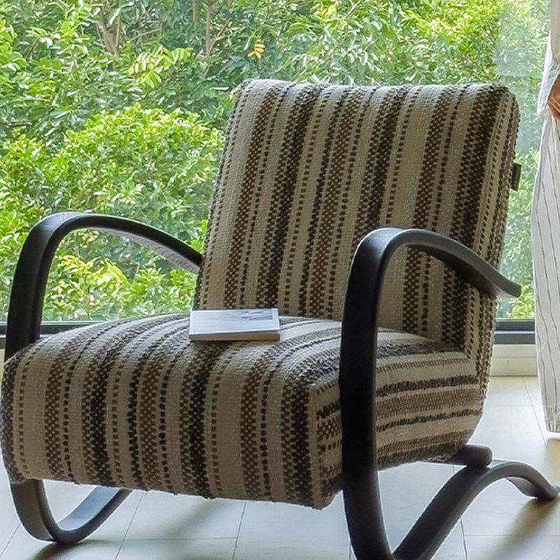 伯克休闲椅客厅法式覆古阳台卧室沙发椅中古家用设计师单人沙发椅