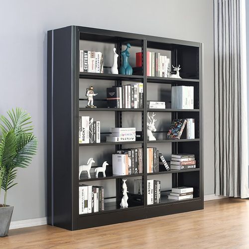 钢制书架图书馆学校书店阅览室书籍档案架多层资料架单面双面铁架