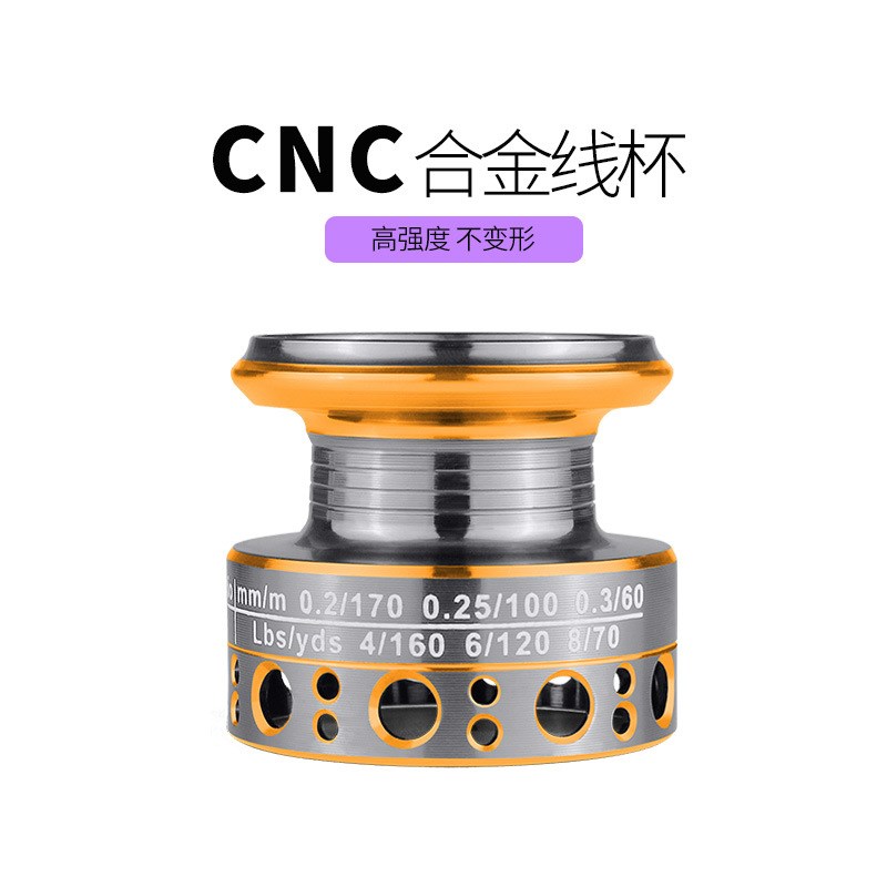 粼湖迷你纺车轮无间隙渔轮全金属线杯冰钓筏钓0型鱼线轮