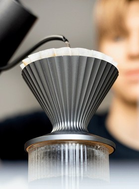 codale咖啡漏斗滤杯手冲家用商用过滤器具不锈钢套装耐热摩卡壶