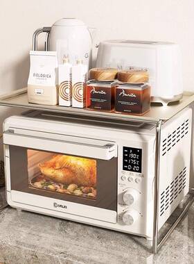 不n锈钢子微炉置物架is风厨波房电饭锅煲烤箱一体台面AL100079支