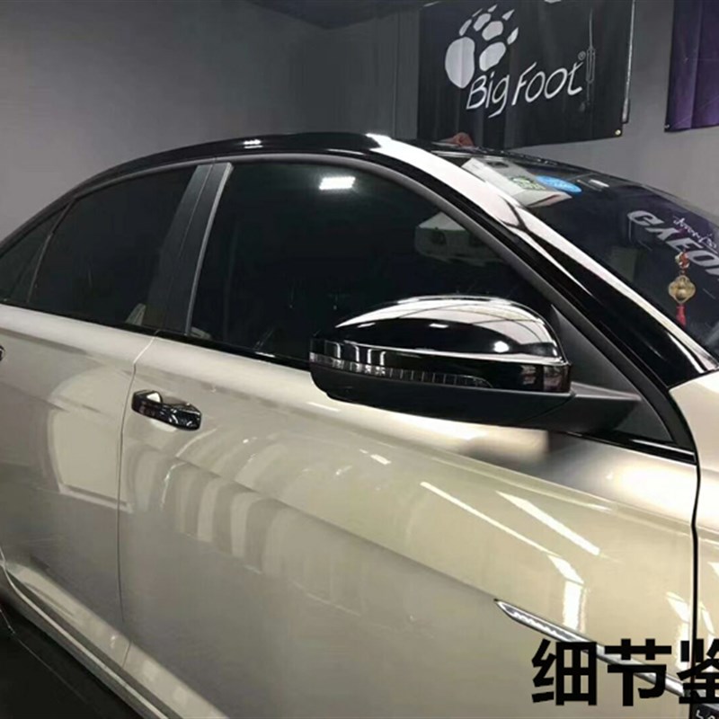 大众新宝来凌渡朗逸速腾悬浮车顶膜亮黑顶改装仿全景天窗膜尾灯膜