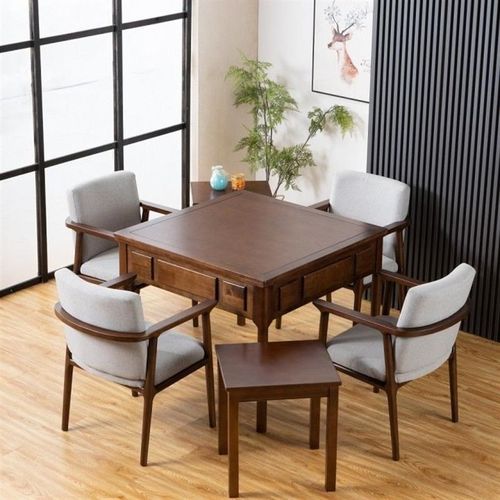 全自动麻将机 实木麻将桌餐桌两用智能一体机 中式电动静音棋牌桌