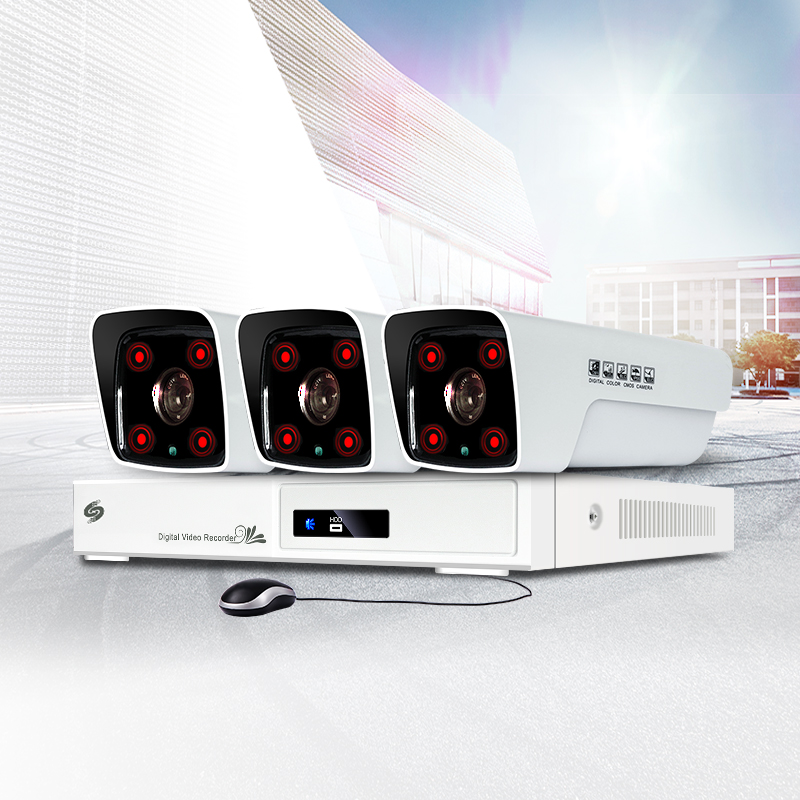 0万高清poe全彩夜视音频监控设备装店铺家用网络摄像头餐