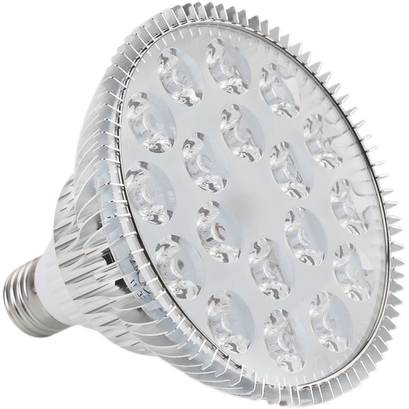 LED植物生长补光灯全红光全黄光平替美白祛痘照脸灯美容灯E27灯架