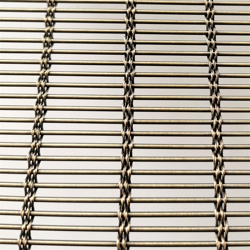 编织金属装饰网幕墙钢丝网格隔断玄关屏风金属装饰网帘不锈钢铜帘