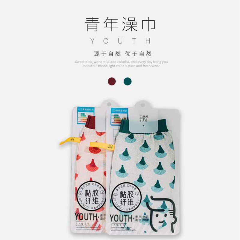 3枚入单层薄款澡巾强力搓泥洗澡搓澡不疼家用磨砂去角质青年澡巾