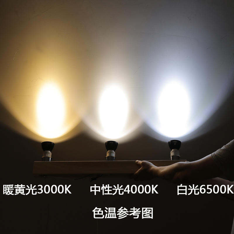 led聚光灯泡 e27螺口射灯泡pr20帕灯餐厅餐桌超亮单灯嵌入式光源