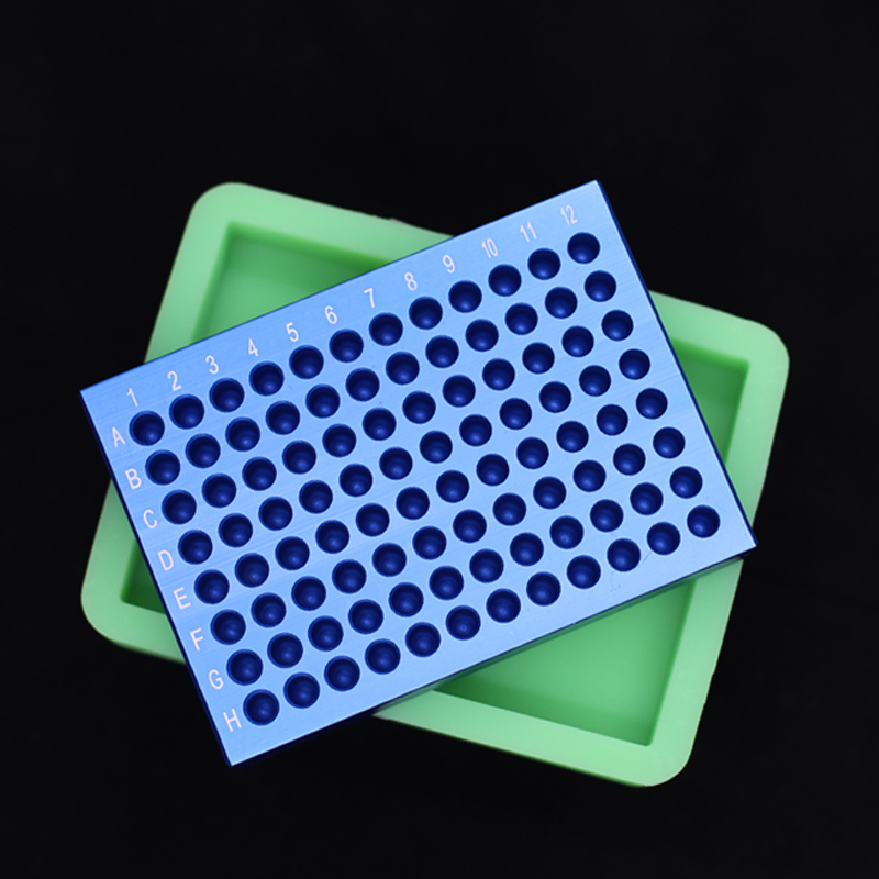 杰岛 冷冻模块2孔 0孔 9孔低温配液恒温模块 PCR冰盒适配0.2ml 1.