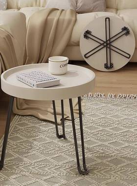 迷可移动家用茶几小户你床型折叠床边AAH桌折叠桌吃饭上客厅便携