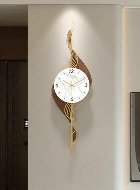 简现代约表挂客厅家用时钟钟挂墙创意轻奢极简格ABX栅装饰静音钟