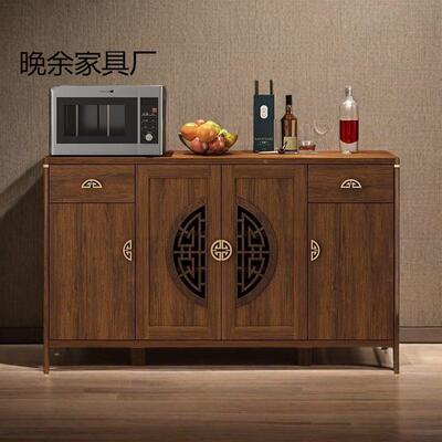 客新款厅靠墙一体收纳柜实木边框JYV酒厨房柜置物柜