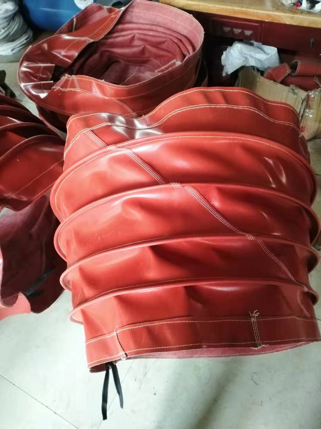 耐高温帆布软连接厂家直销德玛粉尘颗粒气体的输送节