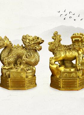 全铜圣兽青龙白虎四朱雀玄KKZ武纯青件铜面神兽桌摆模具厂家