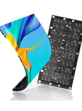 室内led显示屏高清柔曲面屏PSAP1.性8P2P3PP5圆柱圆示环柔4性led