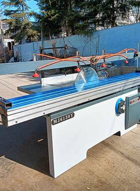 显角度气动压板合缝锯木工具XJV推台双头锯家锯铝型材数裁板锯