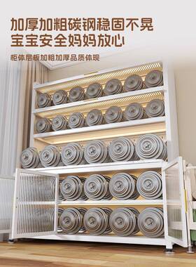 ?婴儿喂养台儿童玩具物架多层置收纳衣柜客厅墙JJW落靠地一体储物