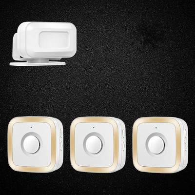 欢迎光临感应器门口叮进提醒咚店铺迎宾语M12一拖示音提器分体式