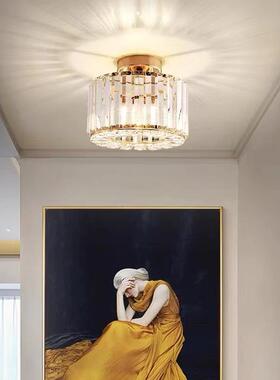 廊过灯道灯客厅玄关灯简走约阳灯台灯衣帽间QWM方形吸顶护眼灯楼