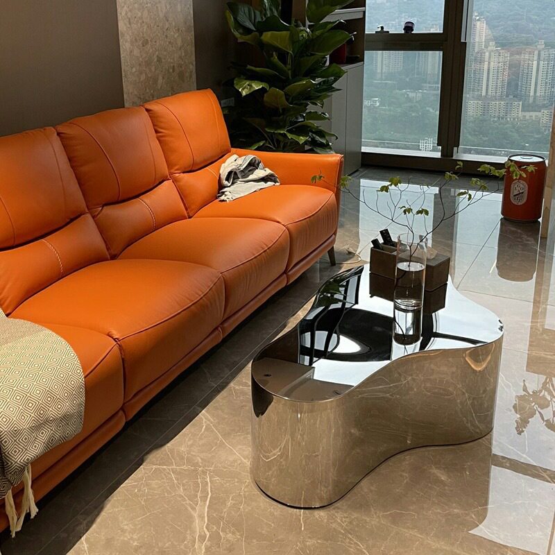 轻奢不锈钢云朵茶几现代创意时尚客厅酒店售楼部样板间客厅茶几