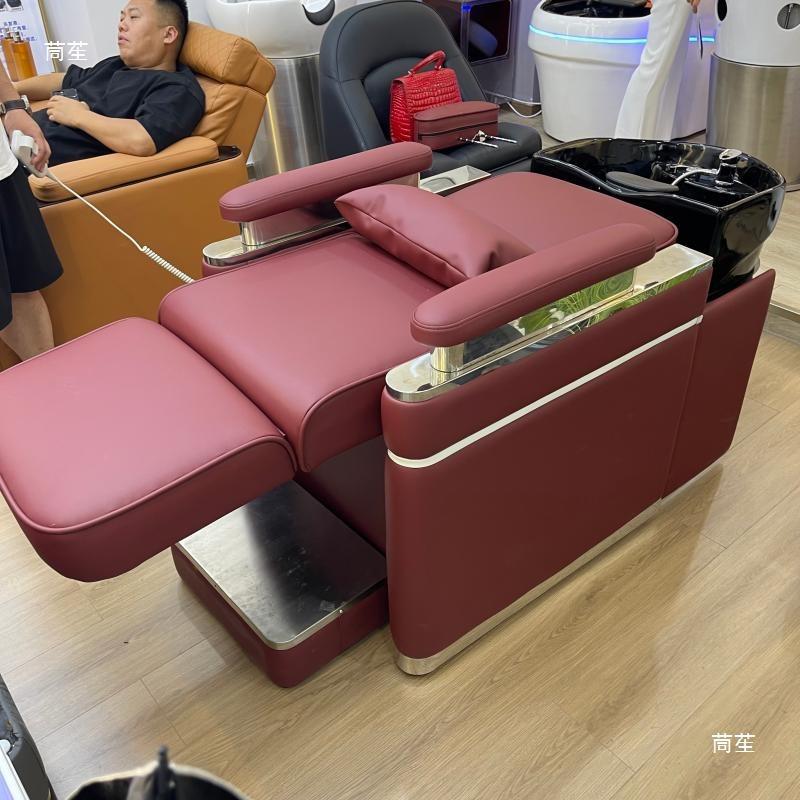 电动能式洗藏头盆坐5876睡折叠两隐用洗头床可躺可坐多功剪发椅