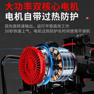 锐成气泵空压机小型空气压缩机充气无油静音220V木工喷漆冲气泵