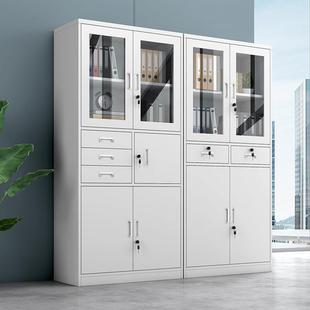 文件柜公铁资皮柜料档案柜办室书柜隔板证柜会jwt 1200计储物柜带