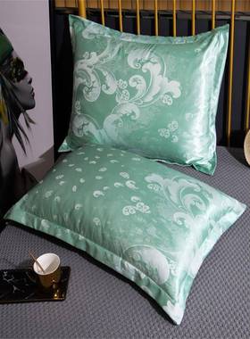 ZG-67546枕套一对装2枕套贡只*缎提花单件学生宿舍头枕芯套单双人