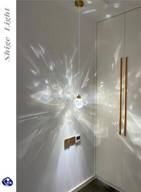 线不规则艺术轻奢卧床l头钻石水晶oft小吊灯餐厅装93室饰家居飘窗