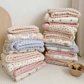 韩风棉全纱布大豆纤豆维豆被芯儿可机洗幼园午睡盖被双apM20240人