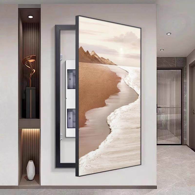遮挡电箱装HPN饰大海景入户表玄关挂画现代走风廊过道艺画术壁画,家居饰品,现代装饰画,淘宝优惠券,粉丝福利购,淘宝优惠卷