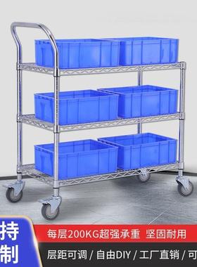 工具车配货车拣分货车拉精货益管带轮123快递拣车电商库手推仓车