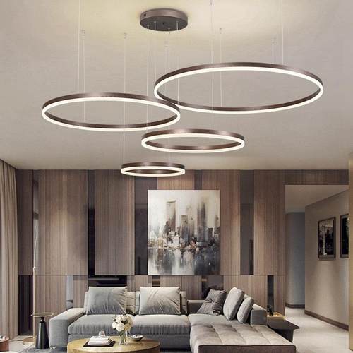 客厅灯创极简创意吊33813大厅主灯意式圆环意个性灯轻奢餐厅吊中