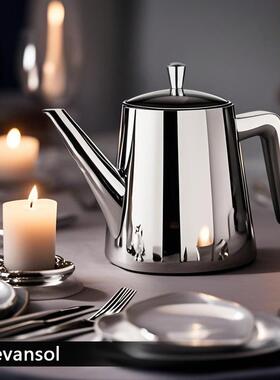 3滤04锈钢大泡花茶F76J6SS8壶饭店餐厅馆商用不中式嘴带茶网功夫