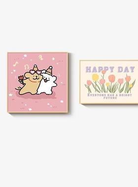 Q320卧2新5款小狗室床头装饰画趣味多巴胺儿童房k7hQNpHrY挂画奶