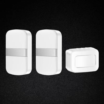 欢迎光临感应门铃红外人体感应分体门铃无线迎宾器家用防盗一拖二