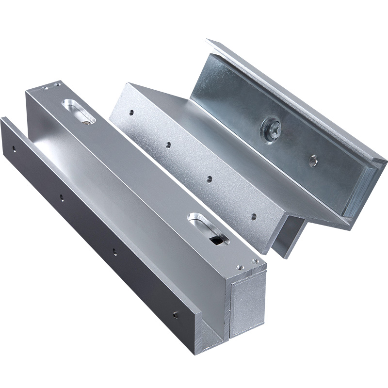 纳奇 上下无框玻璃门磁力锁支架2公斤磁力锁 U型夹ZL支架