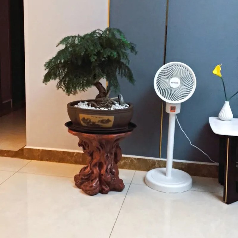 花架中式花盆架子室内客厅阳台复古花几盆景摆件仿木落地底座装饰