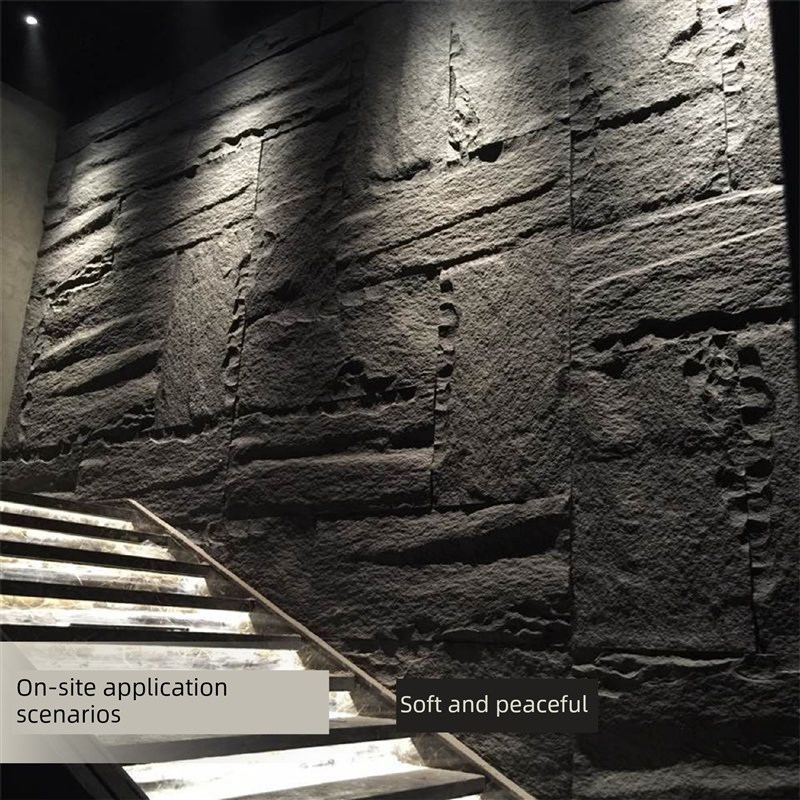 蒲石单板背景墙蘑菇石城堡石彷石文化石外墙砖轻质装饰背景板