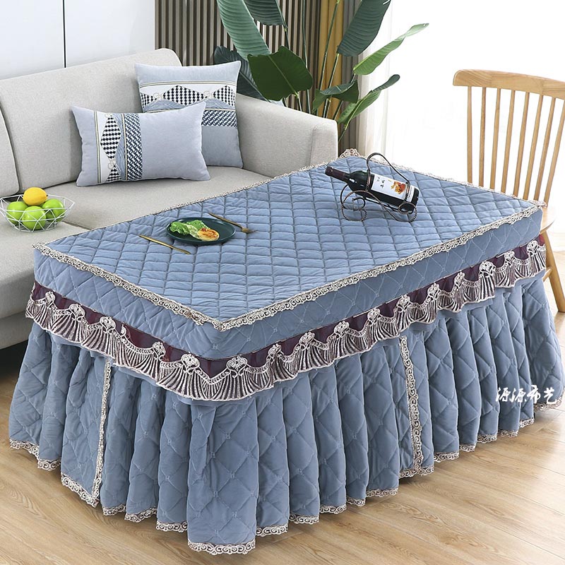 电炉罩烤火罩冬季加厚面暖绒长方形茶几罩电暖炉桌布夹棉裙