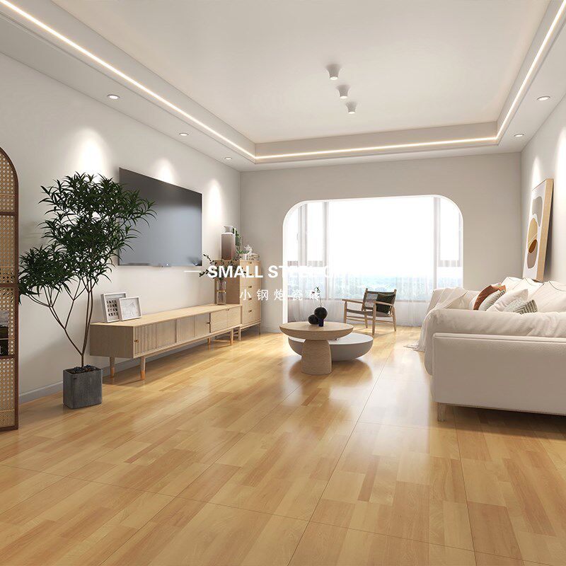 法式长条形奶油复古600x1200木纹砖客餐厅卧室阳台地砖名宿用瓷砖